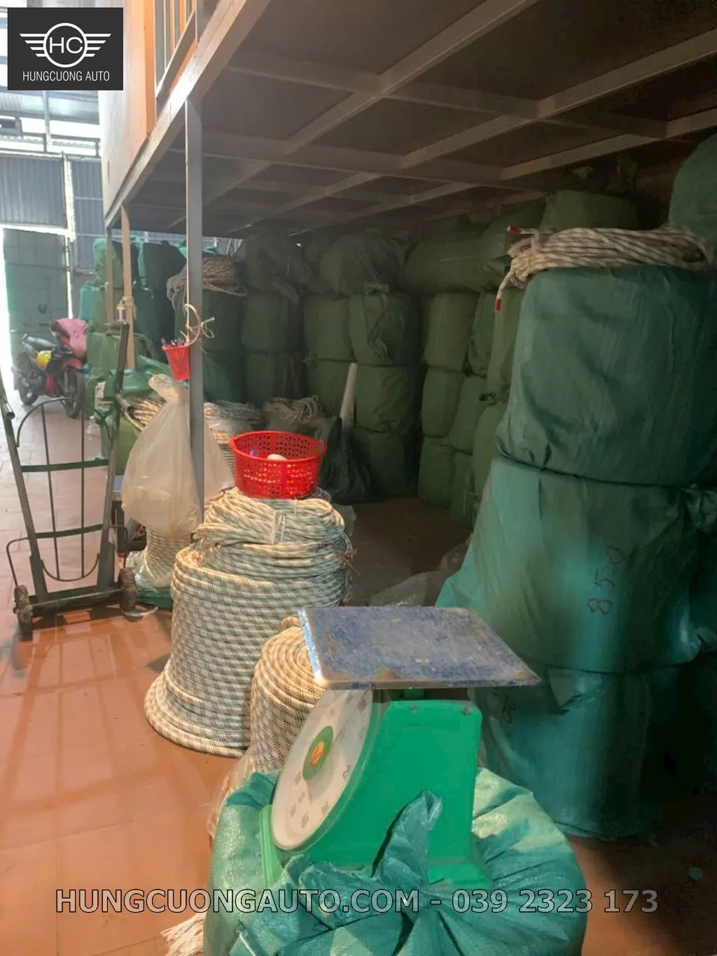 Kho dây dù số lượng lớn của Hùng Cường Auto phục vụ bán buôn và dự án, phù hợp nội dung “Mua Dây Dù Ở Đâu Tổng Kho Giao Hàng Toàn Quốc”