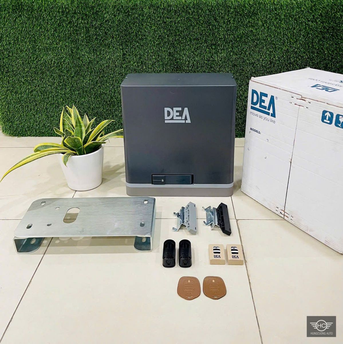 Bộ motor dùng cho cơ cấu thanh răng của mái di động