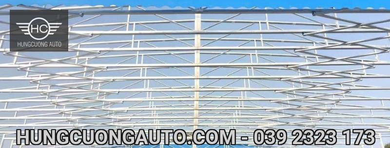 Cấu tạo mái che khung giàn: 8 cụm và nguyên lý thu mở