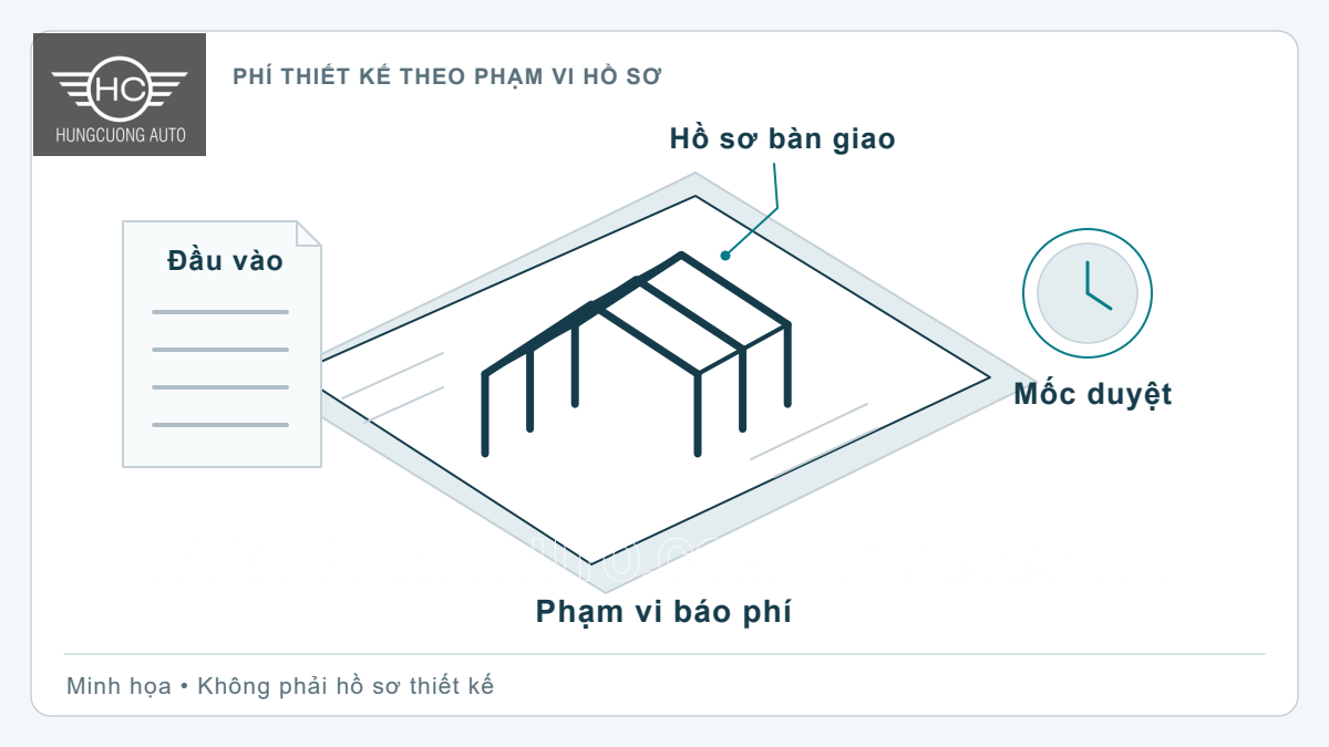 Đơn giá thiết kế kết cấu thép: phạm vi hồ sơ và cách xác nhận phí