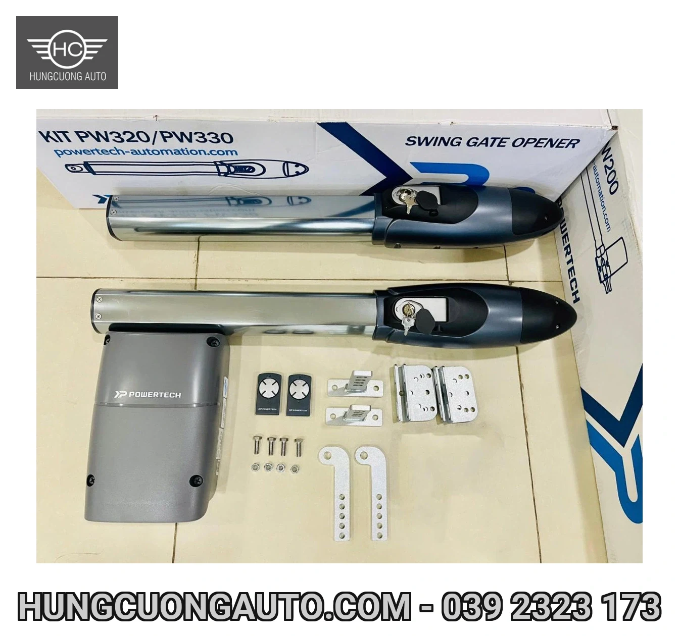 Bộ motor cổng tay đòn Powertech PW320