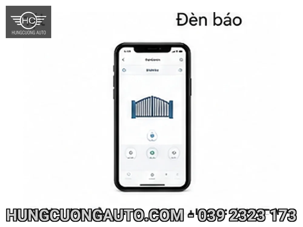 Minh họa AI: Điều khiển cổng tự động qua điện thoại Wi-Fi Minh họa AI: Điều khiển cổng tự động qua điện thoại Wi-Fi