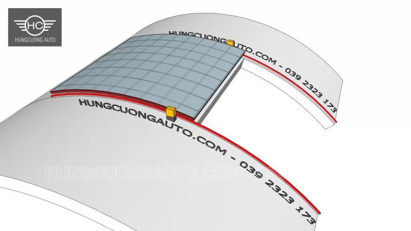 mái che di động policaponat 6x6m2 vòm cong - Thiết kế, Hà Nội, 2026-10-07 - ảnh 2