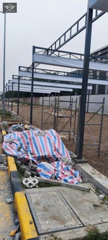 Mái bạt nhà để xe Cty BW Industrial Bắc Ninh - Lắp đặt tại công trình, Khu công nghiệp Yên Phong mở rộng, xã Tam Đa, tỉnh Bắc Ninh, 2026-10-13 - ảnh 4