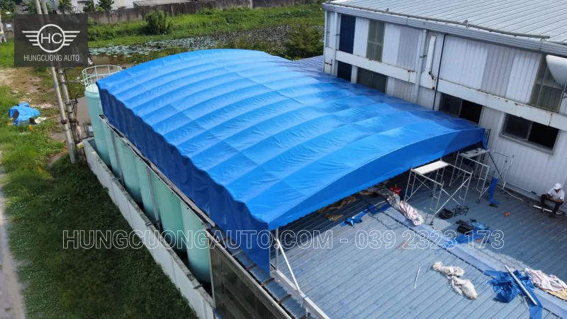 Mái khung giàn, vòm di động nhà máy nhựa Á Đông - Lắp đặt tại công trình, KCN Yên Mỹ, Hưng Yên, 2026-10-25 - ảnh 9