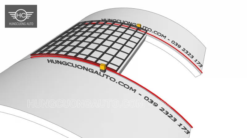 mái che di động policaponat 6x6m2 vòm cong - Thiết kế, Hà Nội, 2026-10-07 - ảnh 4