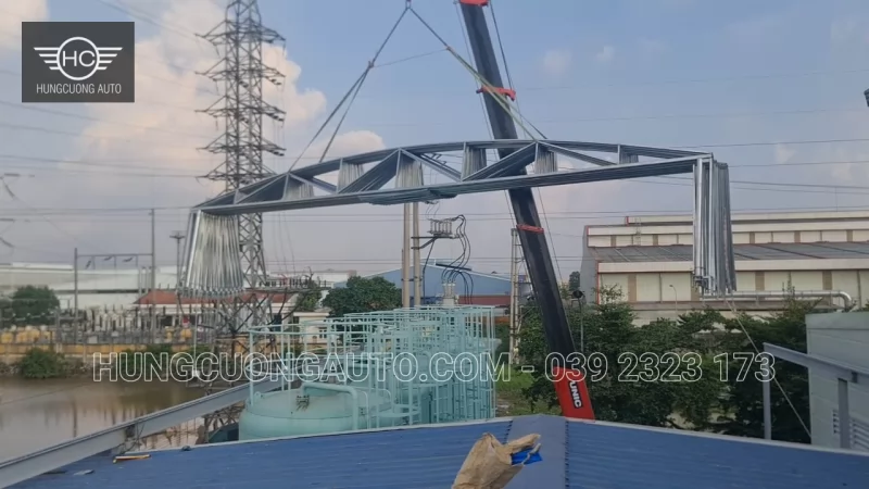 Mái khung giàn, vòm di động nhà máy nhựa Á Đông - Lắp đặt tại công trình, KCN Yên Mỹ, Hưng Yên, 2026-10-16 - ảnh 42