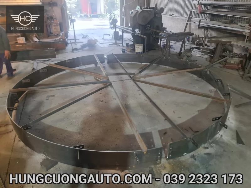 Thi công nhà Lều bạt mông cổ Tại Sóc Sơn — Gia công khung kết cấu tại xưởng, 05/10/2026 — ảnh 1