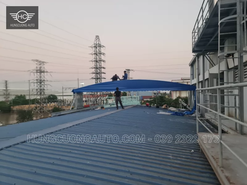 Mái khung giàn, vòm di động nhà máy nhựa Á Đông - Lắp đặt tại công trình, KCN Yên Mỹ, Hưng Yên, 2026-10-24 - ảnh 12
