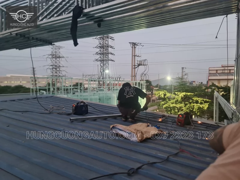 Mái khung giàn, vòm di động nhà máy nhựa Á Đông - Lắp đặt tại công trình, KCN Yên Mỹ, Hưng Yên, 2026-10-16 - ảnh 32