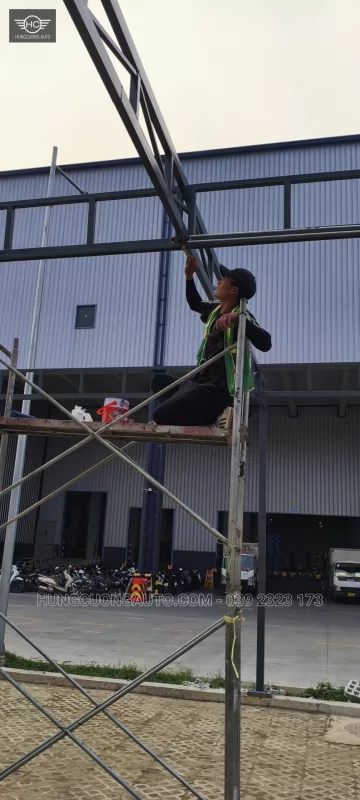 Mái bạt nhà để xe Cty BW Industrial Bắc Ninh - Lắp đặt tại công trình, Khu công nghiệp Yên Phong mở rộng, xã Tam Đa, tỉnh Bắc Ninh, 2026-10-14 - ảnh 5