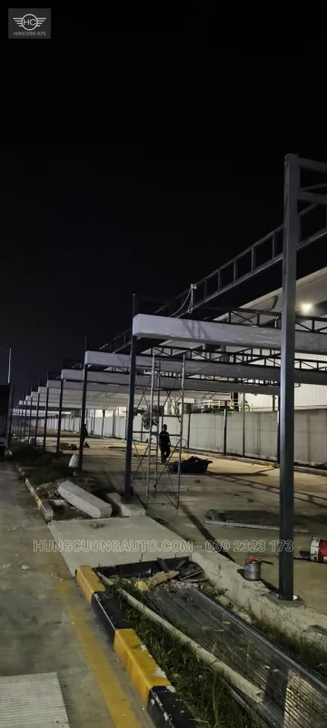 Mái bạt nhà để xe Cty BW Industrial Bắc Ninh - Lắp đặt tại công trình, Khu công nghiệp Yên Phong mở rộng, xã Tam Đa, tỉnh Bắc Ninh, 2026-10-12 - ảnh 2