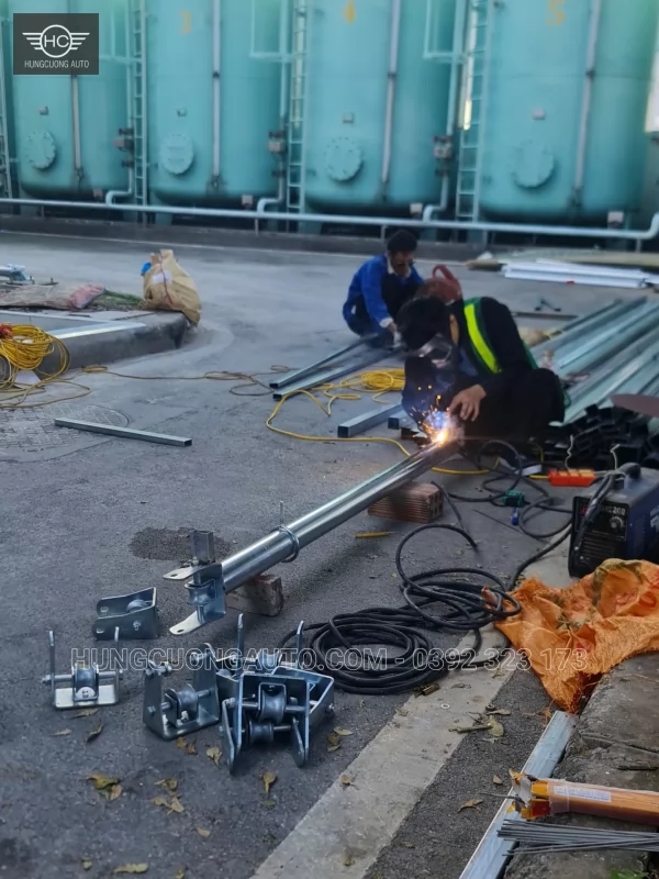 Mái khung giàn, vòm di động nhà máy nhựa Á Đông — Lắp đặt tại công trình, 06/10/2026 — ảnh 16