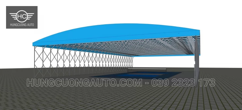 ngày 14/10/2026: Tiếp nhận yêu cầu từ khách hàng anh Huy về mái khung giàn di động, kích thước ngang 17,5 m × dài 32 m, cao 4,1 m, diện tích mặt bằng khoảng 560 m² - Thiết kế, Bắc Ninh, 2026-10-14 - ảnh 3