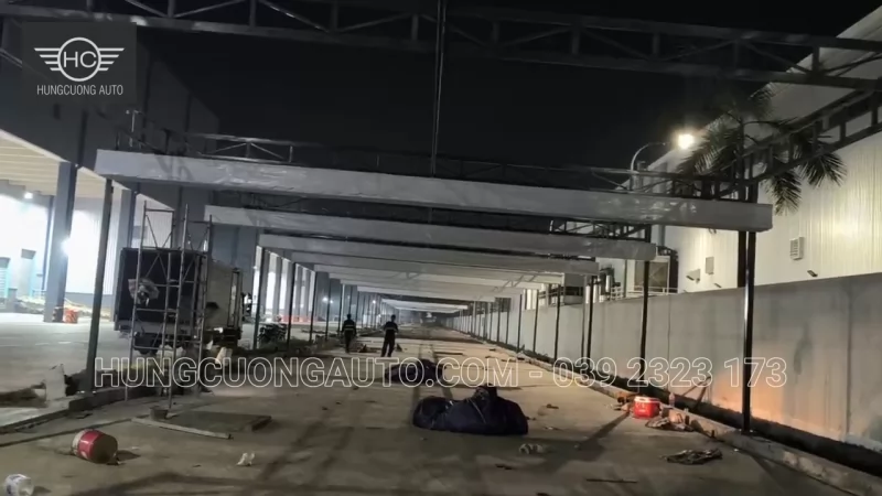 Mái bạt nhà để xe Cty BW Industrial Bắc Ninh - Lắp đặt tại công trình, Khu công nghiệp Yên Phong mở rộng, xã Tam Đa, tỉnh Bắc Ninh, 2026-10-12 - ảnh 3