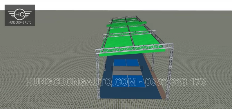 mái sân pickleball 8x40m - Thiết kế, Hà nội, 2026-10-07 - ảnh 3