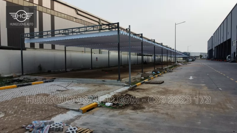 Mái bạt nhà để xe Cty BW Industrial Bắc Ninh - Lắp đặt tại công trình, Khu công nghiệp Yên Phong mở rộng, xã Tam Đa, tỉnh Bắc Ninh, 2026-10-15 - ảnh 6
