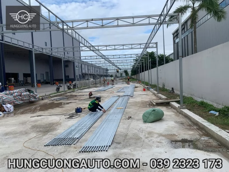 Thi công Mái bạt nhà để xe Cty BW Industrial Bắc Ninh — Thi công lắp đặt bạt, 05/10/2026 — ảnh 2