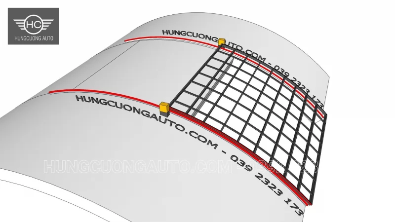 mái che di động policaponat 6x6m2 vòm cong - Thiết kế, Hà Nội, 2026-10-07 - ảnh 3