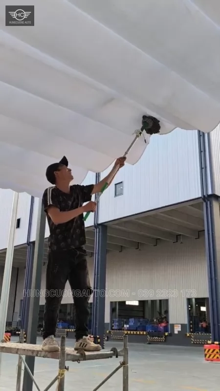 Mái bạt nhà để xe Cty BW Industrial Bắc Ninh - Lắp đặt tại công trình, Khu công nghiệp Yên Phong mở rộng, xã Tam Đa, tỉnh Bắc Ninh, 2026-10-16 - ảnh 1