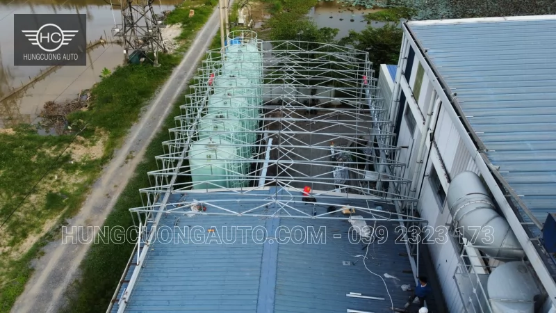 Mái khung giàn, vòm di động nhà máy nhựa Á Đông - Lắp đặt tại công trình, KCN Yên Mỹ, Hưng Yên, 2026-10-24 - ảnh 9
