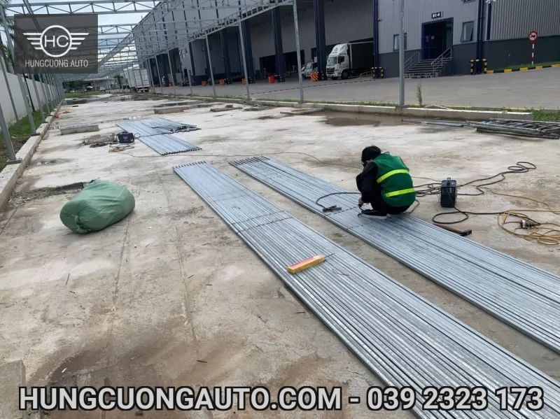 Thi công Mái bạt nhà để xe Cty BW Industrial Bắc Ninh — Thi công lắp đặt bạt, 05/10/2026 — ảnh 3