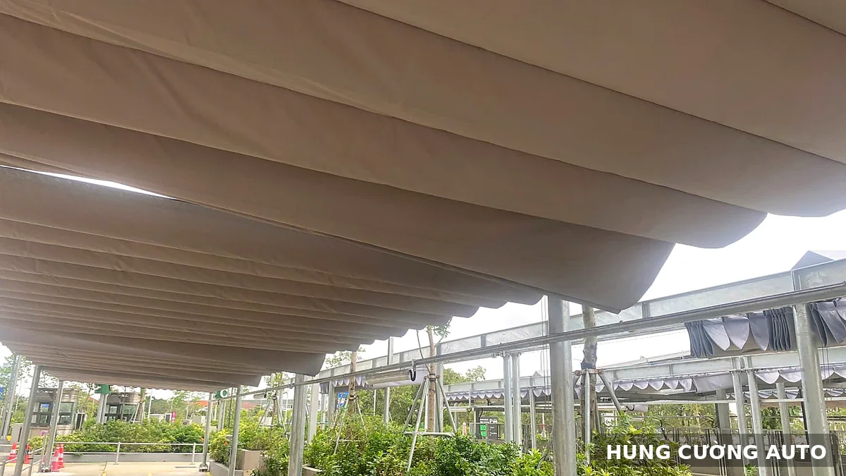 Mái bạt xếp tại AEON Mall Huế: hồ sơ 51 mái chính | HCA