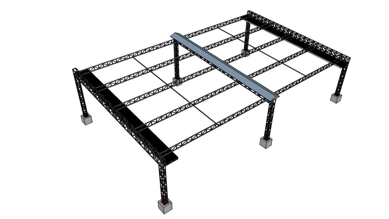 Bản vẽ mái xếp di động 18×30 m | Hùng Cường Auto