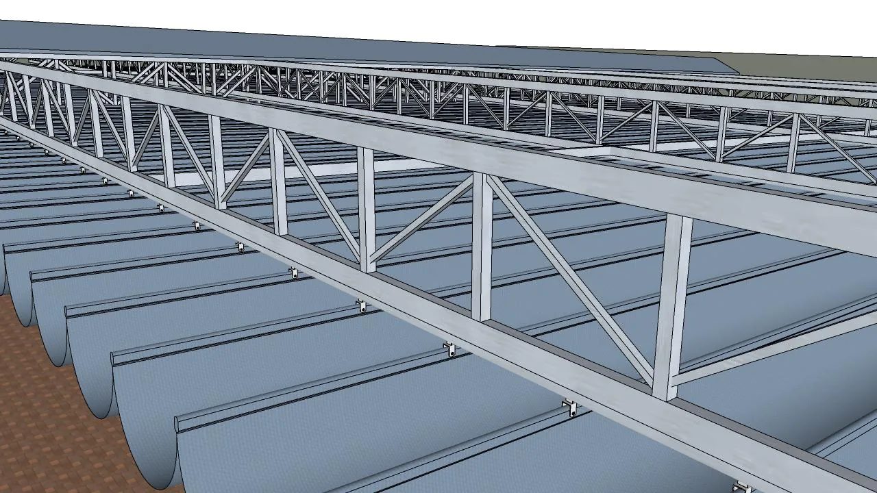 Chi tiết bố trí hệ mái xếp 18×30 m trong hồ sơ thiết kế - hình 12