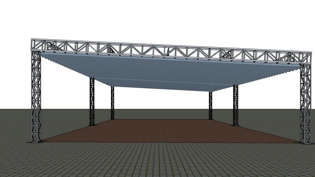 Chi tiết bố trí hệ mái xếp 18×30 m trong hồ sơ thiết kế - hình 7