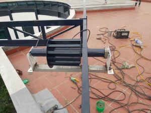 Lô cuốn cáp mái xếp